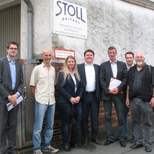 v.l.n.r.: Carsten Sinß, Christian Stoll, Tanja Pfenning, Marius Weiß, Martin Rabanus, Max Faust, Heinz Juhnke