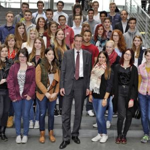 Schülerinnen udn Schüler aus Taunusstein in Berlin